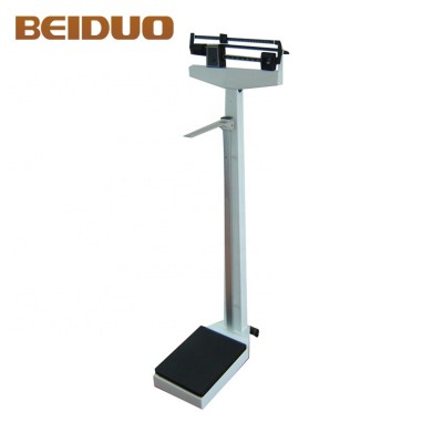 Body weight scale mechanical height and weight scales